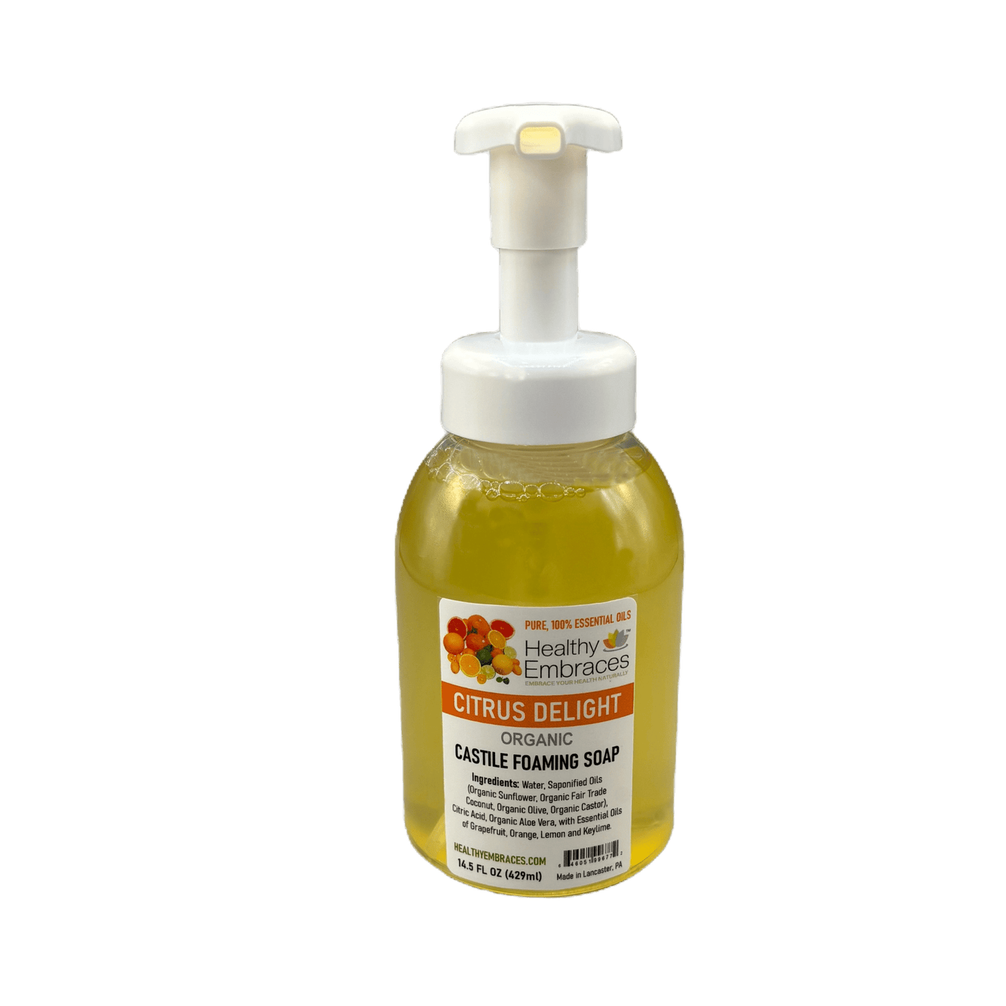 14.5oz Citrus Delight Foaming Soap - Healthy Embraces
