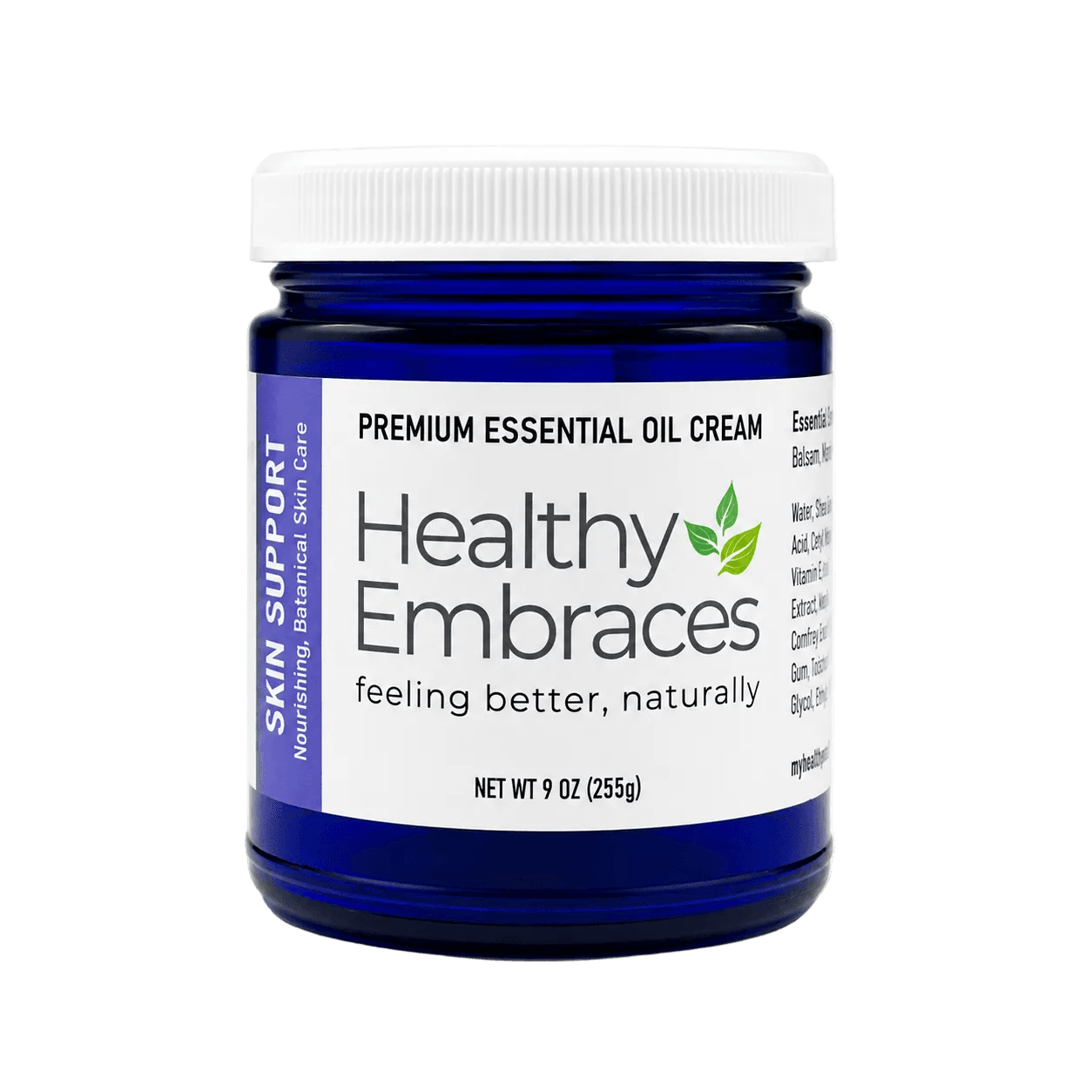 Skin Support Cream - When Your Skin Needs Extra Care, 9oz nourishing essential oil cream for dry, rough skin.